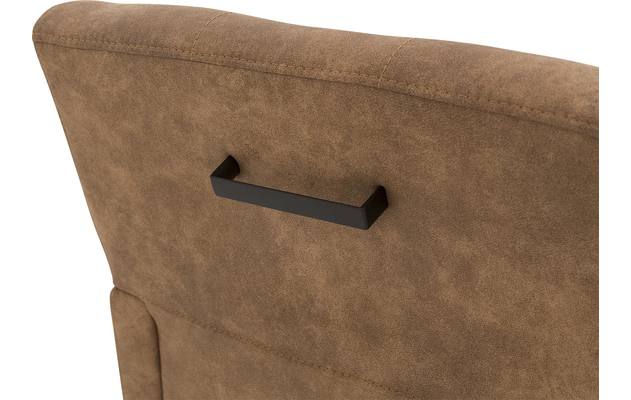 Goossens eetkamerstoel oliver bruin microvezel - 8181410-07