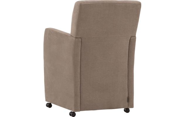 Goossens eetkamerstoel oliver bruin stof - 8181412-03