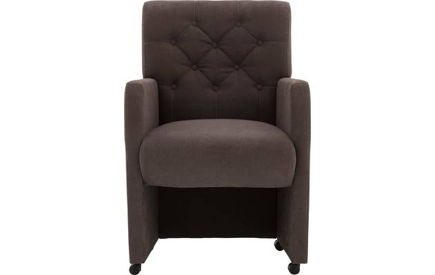 Goossens eetkamerstoel oliver bruin stof - 8181413-01