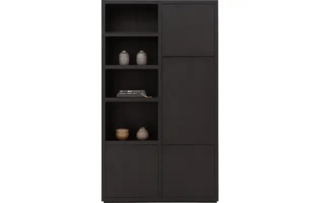 Goossens opbergkast barcelona zwart eiken - 8181418-01