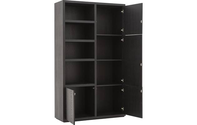 Goossens opbergkast barcelona zwart eiken - 8181418-03