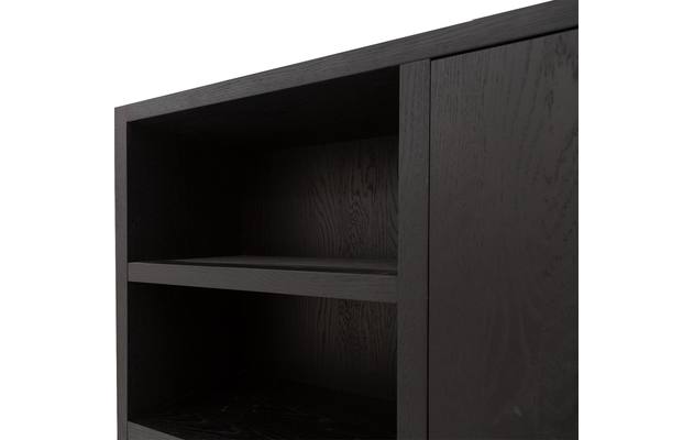 Goossens opbergkast barcelona zwart eiken - 8181418-07