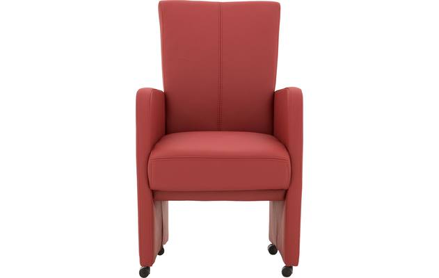Goossens excellent eetkamerstoel riva rood leer - 8181420-01