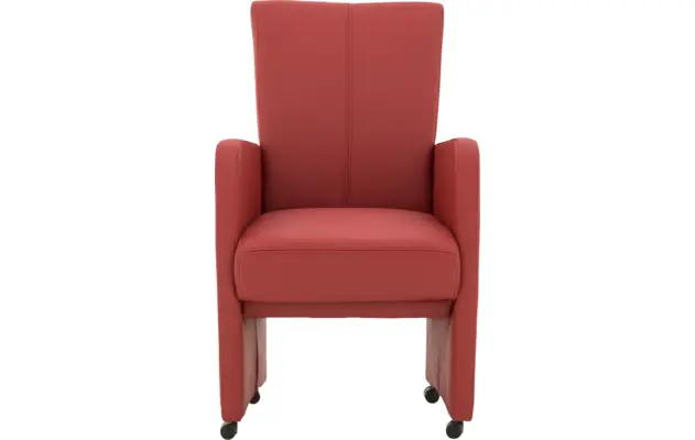 Goossens excellent eetkamerstoel riva rood leer - 8181420-01