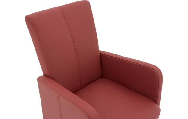 Goossens excellent eetkamerstoel riva rood leer - 8181420-09