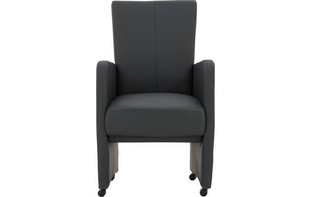 Goossens excellent eetkamerstoel riva grijs leer - 8181422-01