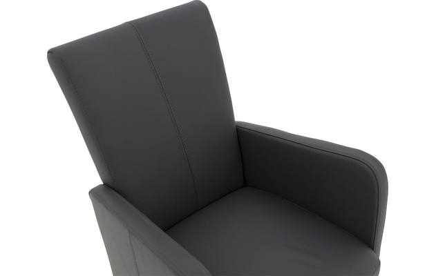 Goossens excellent eetkamerstoel riva grijs leer - 8181422-09