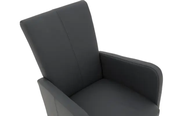 Goossens excellent eetkamerstoel riva grijs leer - 8181422-09