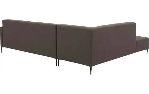 Goossens hoekbank key west bruin stof - 8181529-370-04-gespiegeld