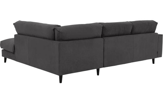 Goossens hoekbank jonas grijs stof - 8181633-1456-02