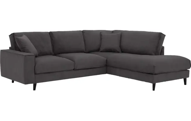 Goossens hoekbank jonas grijs stof - 8181633-1456-04