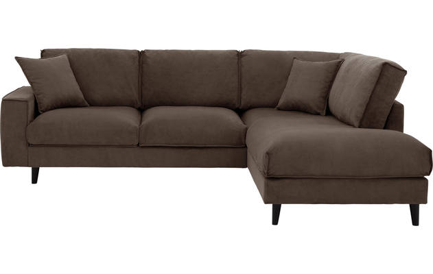 Goossens hoekbank jonas grijs stof - 8181633-1458-01