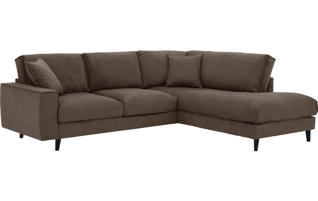 Goossens hoekbank jonas grijs stof - 8181633-1458-04