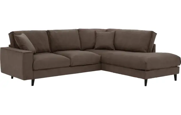 Goossens hoekbank jonas grijs stof - 8181633-1458-04