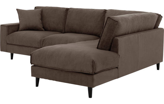 Goossens hoekbank jonas grijs stof - 8181633-1458-06