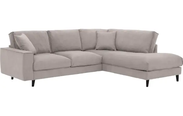 Goossens hoekbank jonas beige stof - 8181633-1459-04