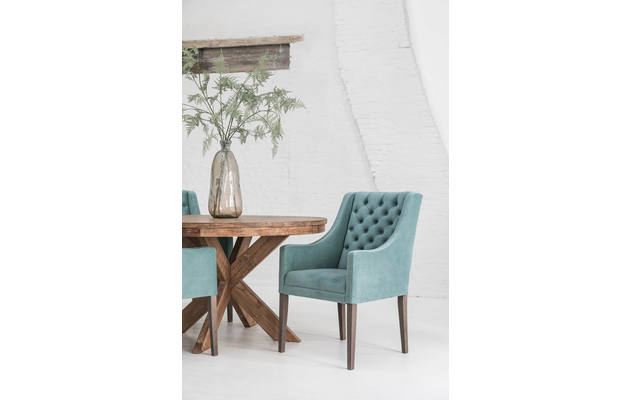 Goossens eetkamerstoel pearl groen stof - 8181714-eetkamerstoel_pearl-01