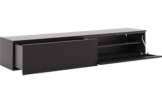 Goossens excellent tv meubel monza easy zwart mdf - 8181727-05