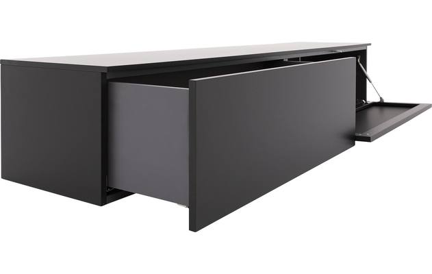 Goossens excellent tv meubel monza easy zwart mdf - 8181727-06