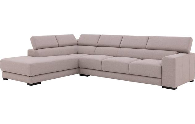 Goossens hoekbank nora grijs stof - 8190040-03