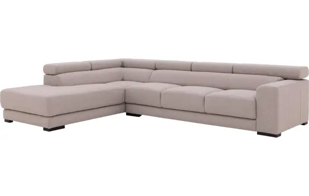 Goossens hoekbank nora grijs stof - 8190040-04