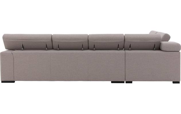 Goossens hoekbank nora grijs stof - 8190040-07