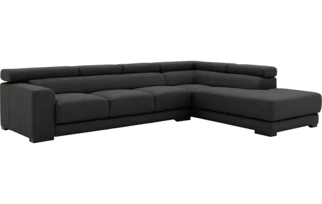 Goossens hoekbank nora grijs stof - 8190040-205-04-gespiegeld