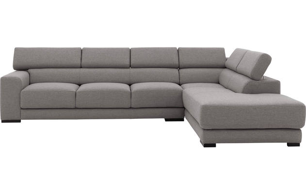 Goossens hoekbank nora grijs stof - 8190040-207-02-gespiegeld