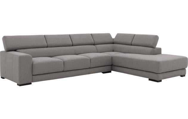 Goossens hoekbank nora grijs stof - 8190040-207-03-gespiegeld