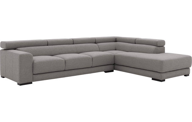 Goossens hoekbank nora grijs stof - 8190040-207-04-gespiegeld
