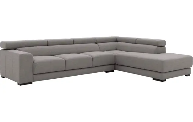 Goossens hoekbank nora grijs stof - 8190040-207-04-gespiegeld