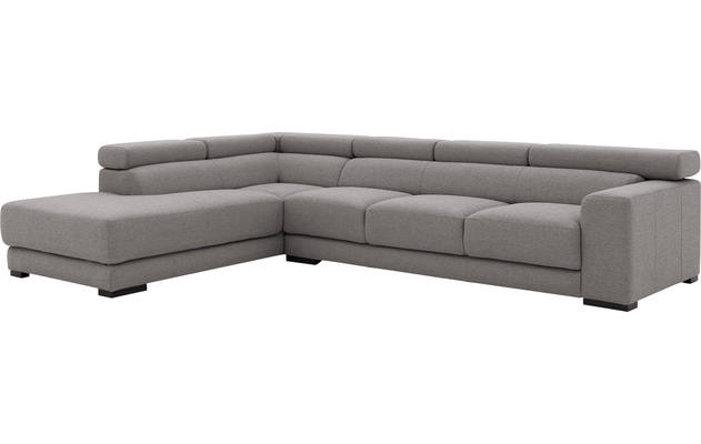 Goossens hoekbank nora grijs stof - 8190040-207-04
