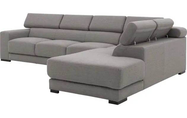 Goossens hoekbank nora grijs stof - 8190040-207-05-gespiegeld