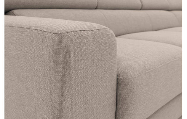 Goossens hoekbank nora beige stof - 8190040-209-09-gespiegeld