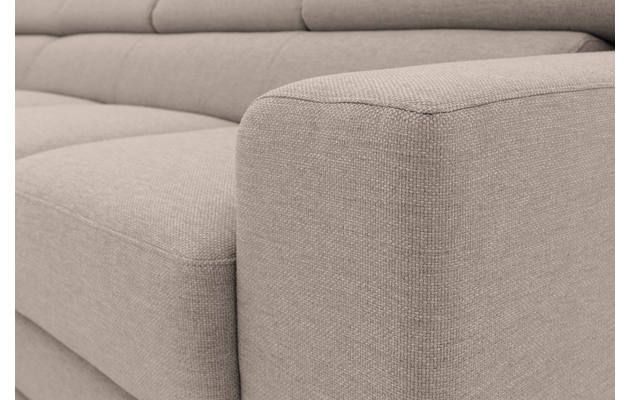 Goossens hoekbank nora beige stof - 8190040-209-09