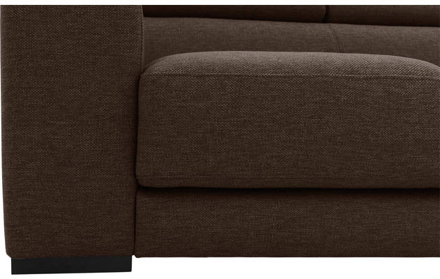 Goossens hoekbank nora bruin stof - 8190040-211-08-gespiegeld