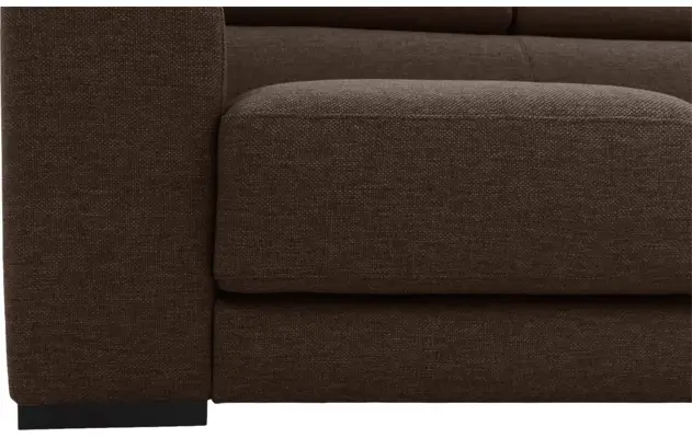 Goossens hoekbank nora bruin stof - 8190040-211-08-gespiegeld