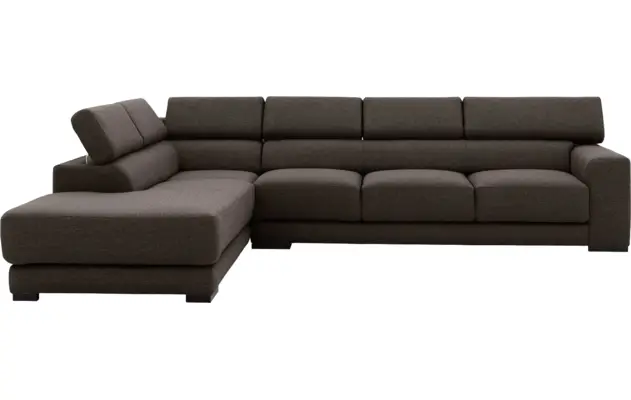 Goossens hoekbank nora bruin stof - 8190040-213-02