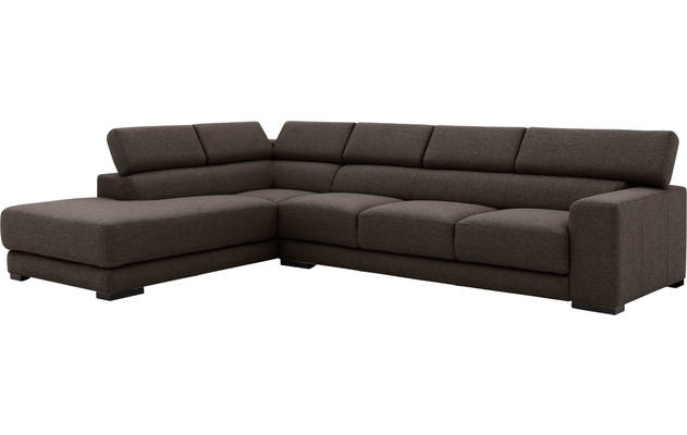 Goossens hoekbank nora bruin stof - 8190040-213-03