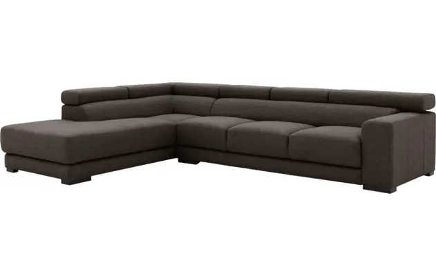 Goossens hoekbank nora bruin stof - 8190040-213-04