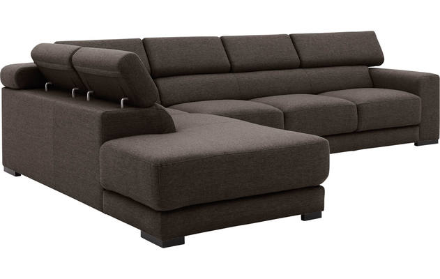 Goossens hoekbank nora bruin stof - 8190040-213-05