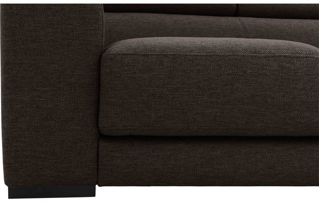 Goossens hoekbank nora bruin stof - 8190040-213-08-gespiegeld