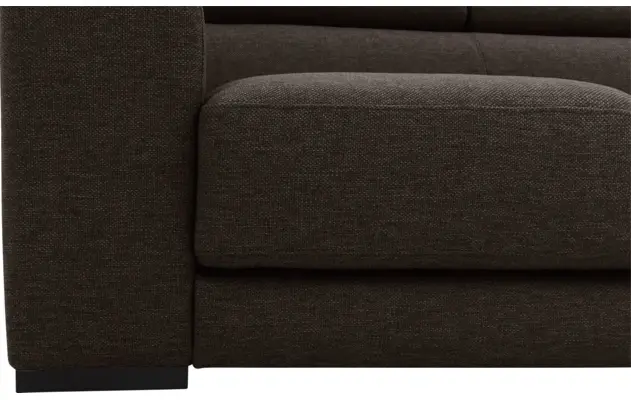 Goossens hoekbank nora bruin stof - 8190040-213-08-gespiegeld