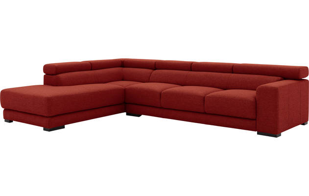 Goossens hoekbank nora rood stof - 8190040-216-04