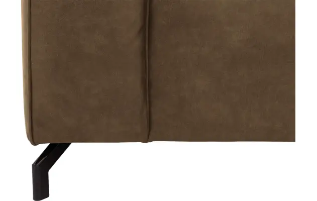 Goossens hoekbank calvin groen micro leer - 8190066-626-09-gespiegeld