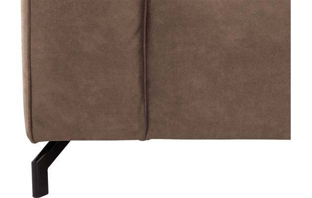 Goossens hoekbank calvin bruin micro leer - 8190066-627-09-gespiegeld