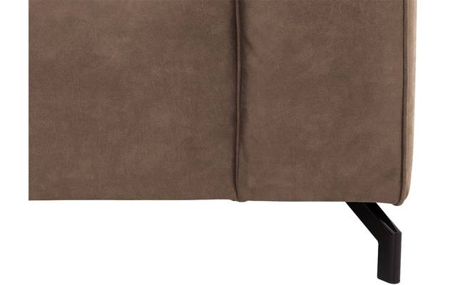 Goossens hoekbank calvin bruin micro leer - 8190066-627-09