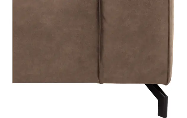 Goossens hoekbank calvin bruin micro leer - 8190066-627-09