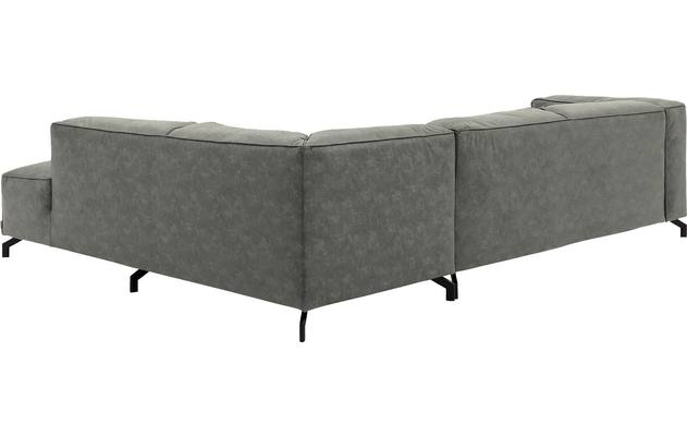 Goossens hoekbank calvin grijs micro leer - 8190066-636-04-gespiegeld
