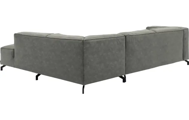 Goossens hoekbank calvin grijs micro leer - 8190066-636-04-gespiegeld